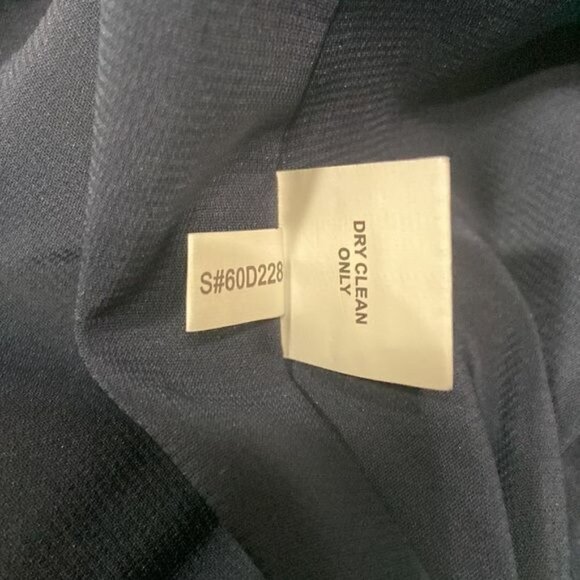 PHOEBE COUTURE Blue purple Striped Silk Blend Strapless Embroidered Dress sz 4 - Picture 10 of 12